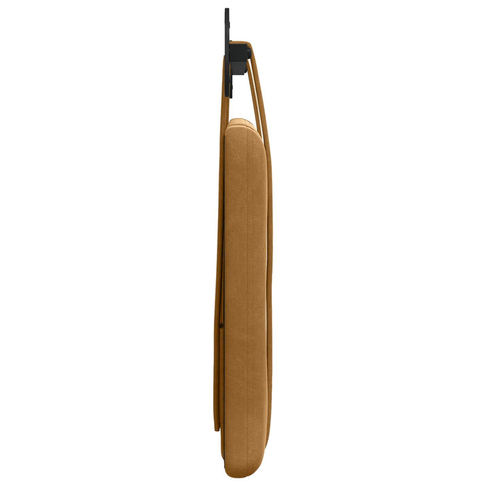 Cap de pat suspendat Pe perete Maro 110 x 55 x 5 cm Catifea - WALTI WALTI