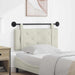 Cap de pat suspendat Pe perete Crem 110 x 55 x 5 cm Catifea - WALTI WALTI