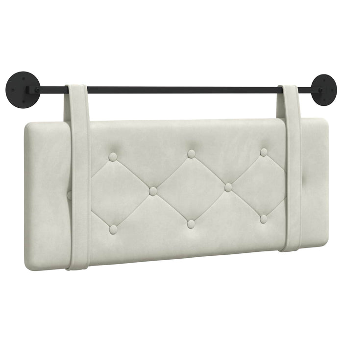 Cap de pat suspendat Pe perete Crem 110 x 55 x 5 cm Catifea - WALTI WALTI
