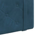 Cap de pat suspendat Pe perete albastru 110 x 55 x 5 cm Catifea - WALTI WALTI