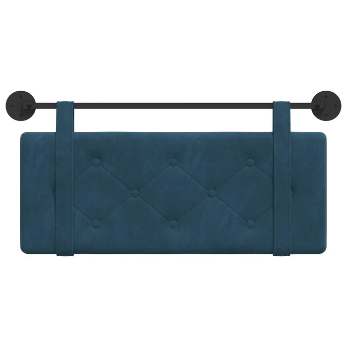Cap de pat suspendat Pe perete albastru 110 x 55 x 5 cm Catifea - WALTI WALTI