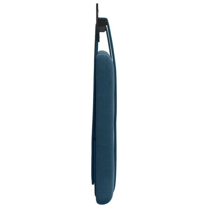 Cap de pat suspendat Pe perete albastru 110 x 55 x 5 cm Catifea - WALTI WALTI