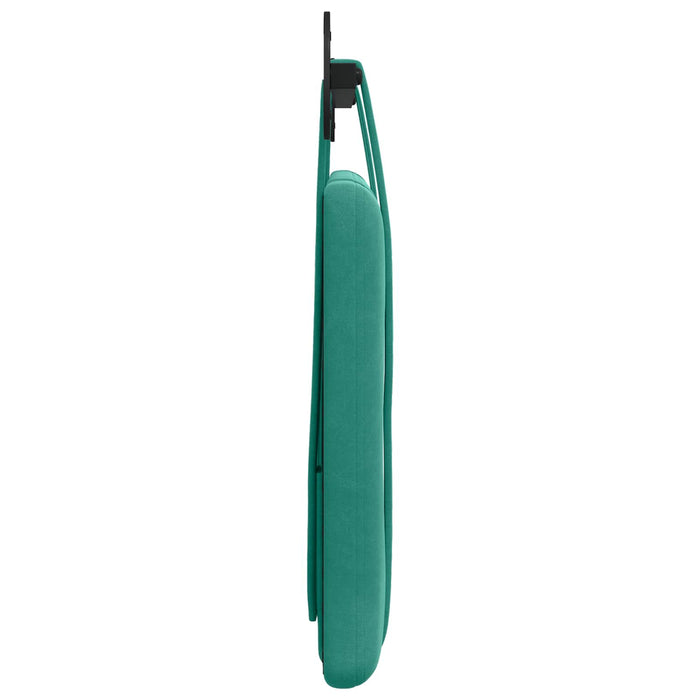 Cap de pat suspendat Pe perete Turcoaz 110 x 55 x 5 cm Catifea - WALTI WALTI