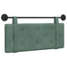 Cap de pat suspendat Verde Mării 110 x 55 x 5 cm Catifea - WALTI WALTI