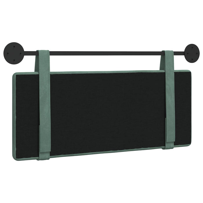 Cap de pat suspendat Verde Mării 110 x 55 x 5 cm Catifea - WALTI WALTI