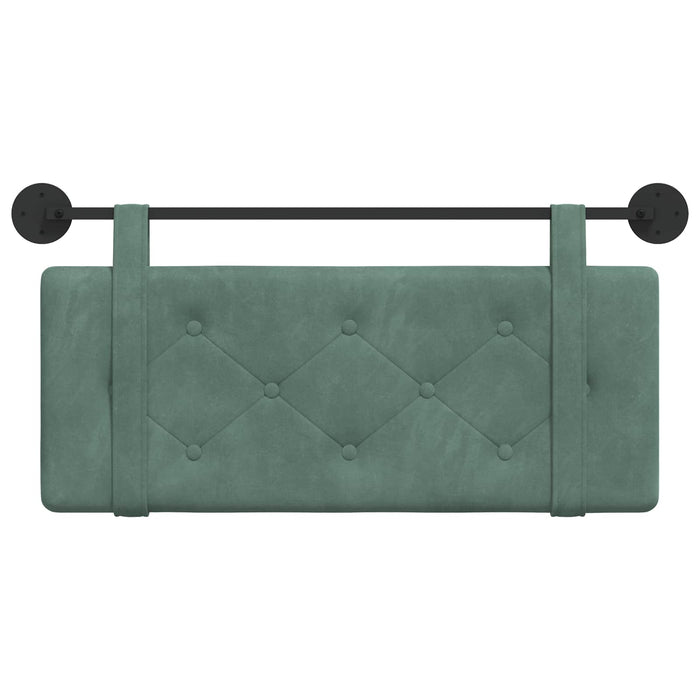 Cap de pat suspendat Verde Mării 110 x 55 x 5 cm Catifea - WALTI WALTI