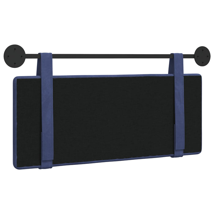 Cap de pat suspendat Albastru Poliție 110 x 55 x 5 cm Catifea - WALTI WALTI