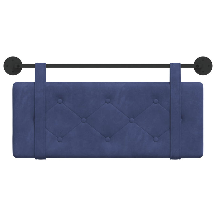Cap de pat suspendat Albastru Poliție 110 x 55 x 5 cm Catifea - WALTI WALTI