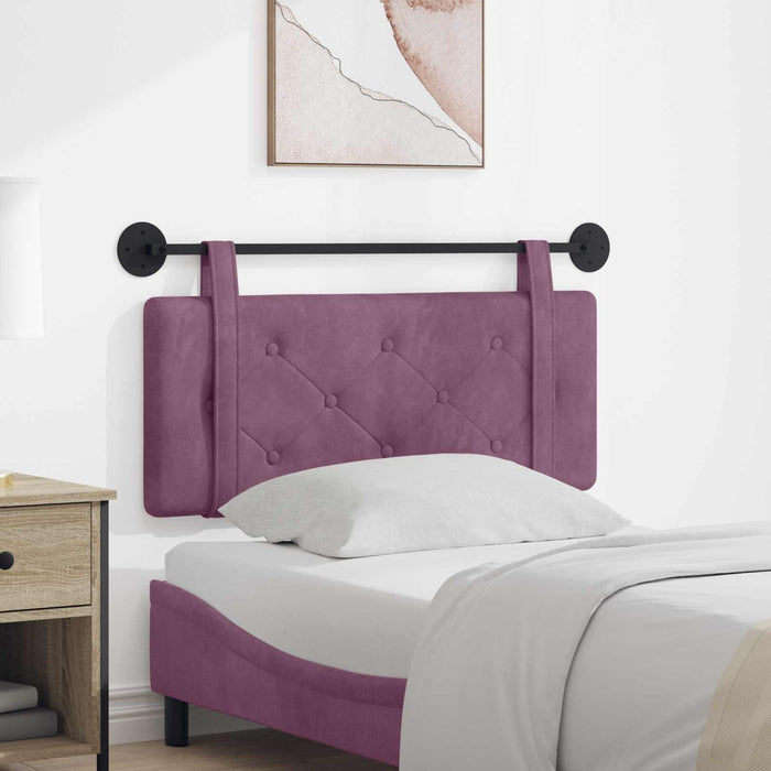 Cap de pat suspendat Pe perete Violet 110 x 55 x 5 cm Catifea - WALTI WALTI