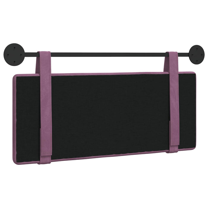 Cap de pat suspendat Pe perete Violet 110 x 55 x 5 cm Catifea - WALTI WALTI