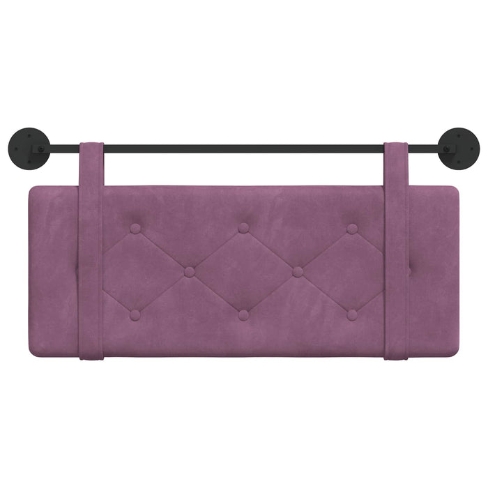 Cap de pat suspendat Pe perete Violet 110 x 55 x 5 cm Catifea - WALTI WALTI
