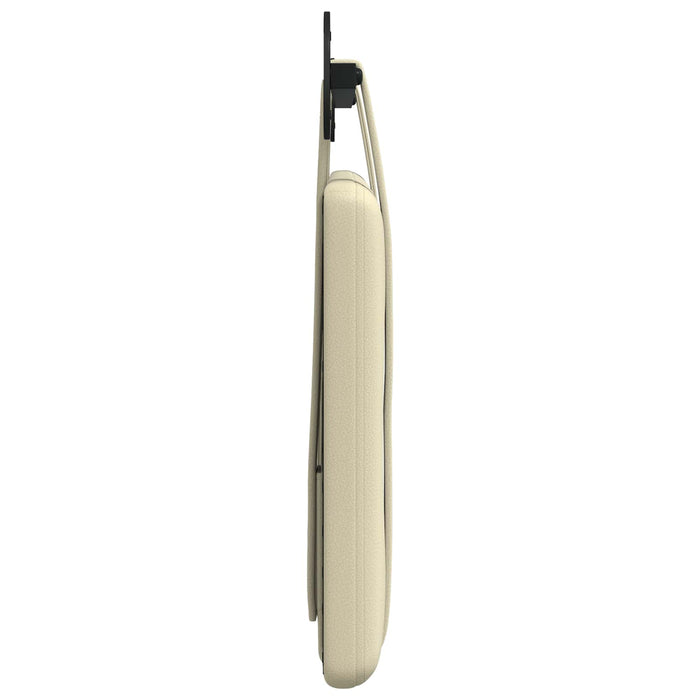 Cap de pat suspendat Pe perete Crem 100 cm Piele artificială - WALTI WALTI