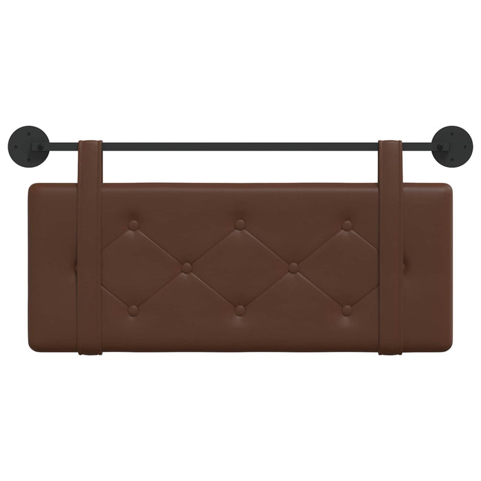 Cap de pat suspendat Pe perete Maro 100 cm Piele artificială - WALTI WALTI