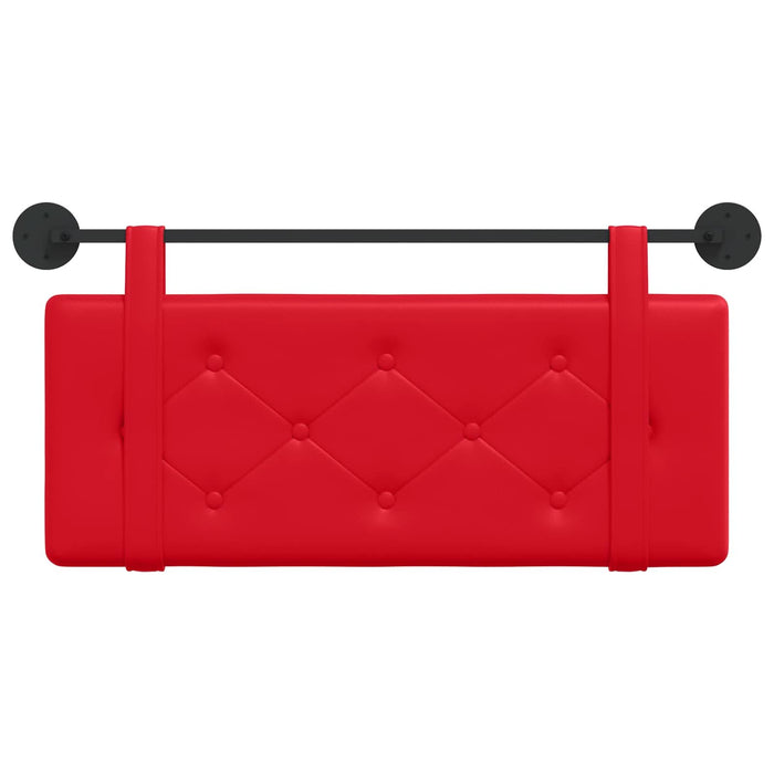 Cap de pat suspendat Pe perete Roșu 100 cm Piele artificială - WALTI WALTI