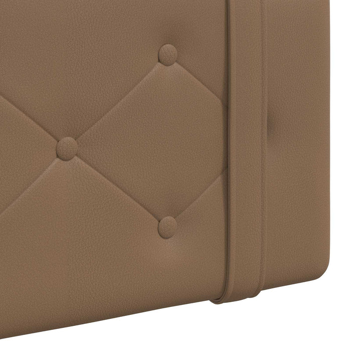 Cap de pat suspendat Cappuccino 100 cm Piele artificială - WALTI WALTI