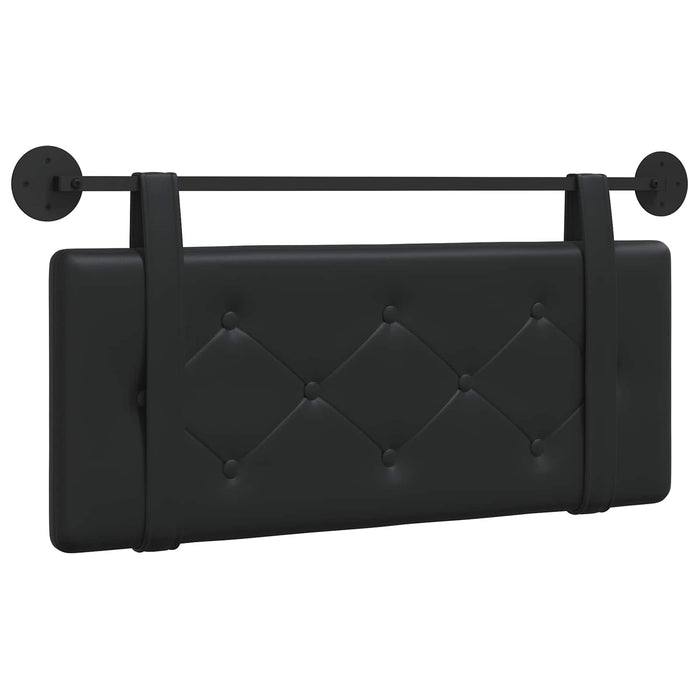Cap de pat suspendat Pe perete Negru 100 cm Piele artificială - WALTI WALTI