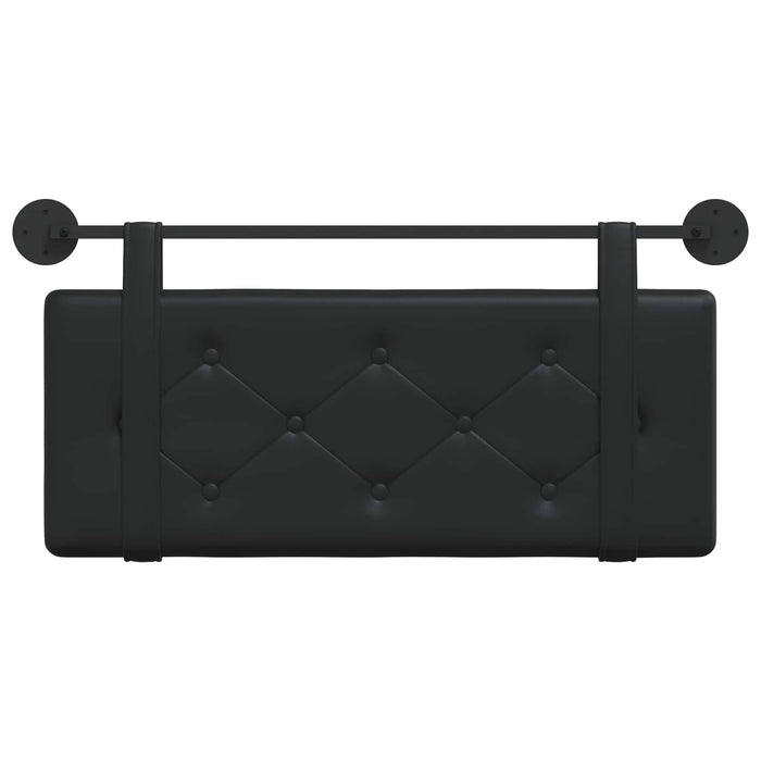 Cap de pat suspendat Pe perete Negru 100 cm Piele artificială - WALTI WALTI