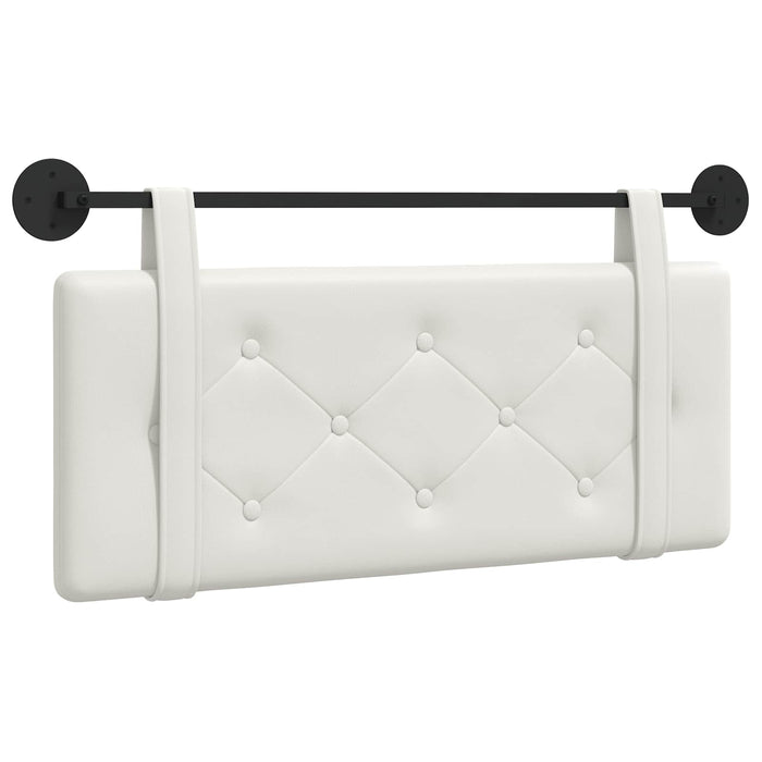 Cap de pat suspendat Alb 110 x 55 x 5 cm Piele artificială - WALTI WALTI