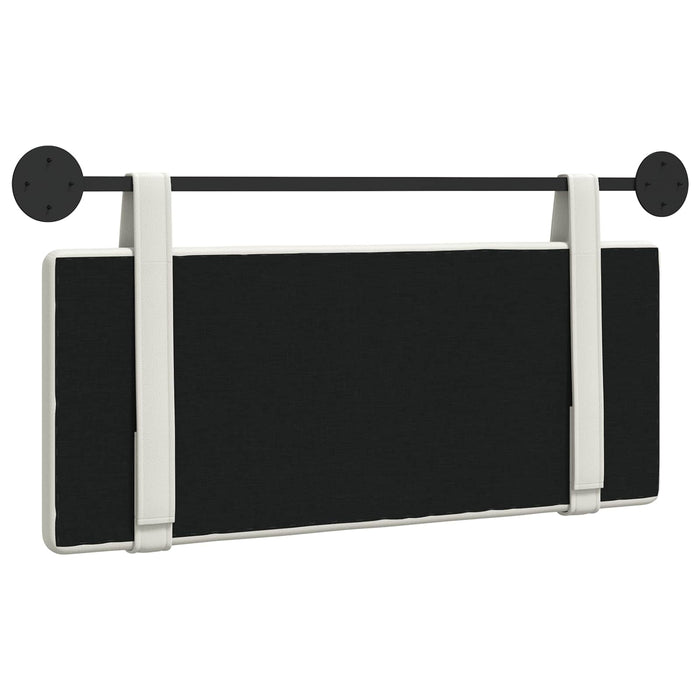 Cap de pat suspendat Alb 110 x 55 x 5 cm Piele artificială - WALTI WALTI