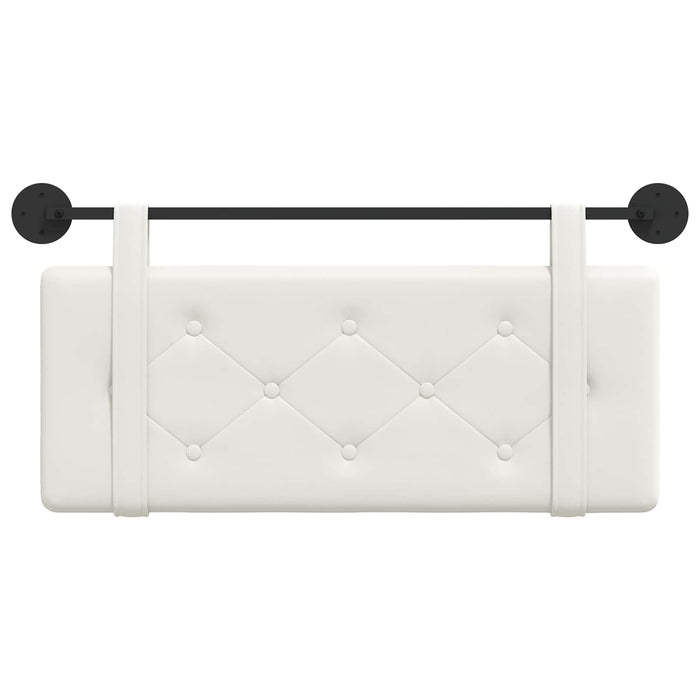 Cap de pat suspendat Alb 110 x 55 x 5 cm Piele artificială - WALTI WALTI