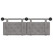 Cap de pat suspendat Gri deschis 130 x 55 x 5 cm Catifea - WALTI WALTI