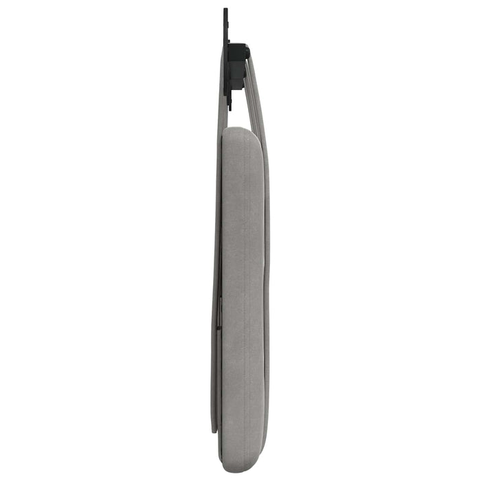 Cap de pat suspendat Gri deschis 130 x 55 x 5 cm Catifea - WALTI WALTI