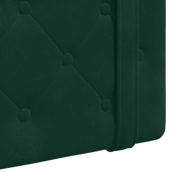 Cap de pat suspendat Verde închis 130 x 55 x 5 cm Catifea - WALTI WALTI