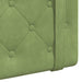 Cap de pat suspendat Verde deschis 130 x 55 x 5 cm Catifea - WALTI WALTI