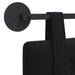 Cap de pat suspendat Pe perete Negru 130 x 55 x 5 cm Catifea - WALTI WALTI