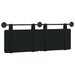 Cap de pat suspendat Pe perete Negru 130 x 55 x 5 cm Catifea - WALTI WALTI