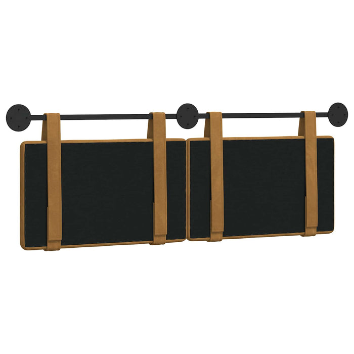 Cap de pat suspendat Pe perete Maro 130 x 55 x 5 cm Catifea - WALTI WALTI