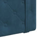 Cap de pat suspendat Pe perete albastru 130 x 55 x 5 cm Catifea - WALTI WALTI