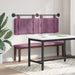 Cap de pat suspendat Pe perete Violet 130 x 55 x 5 cm Catifea - WALTI WALTI