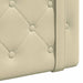 Cap de pat suspendat Crem 130 x 55 x 5 cm Piele artificială - WALTI WALTI