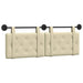 Cap de pat suspendat Crem 130 x 55 x 5 cm Piele artificială - WALTI WALTI