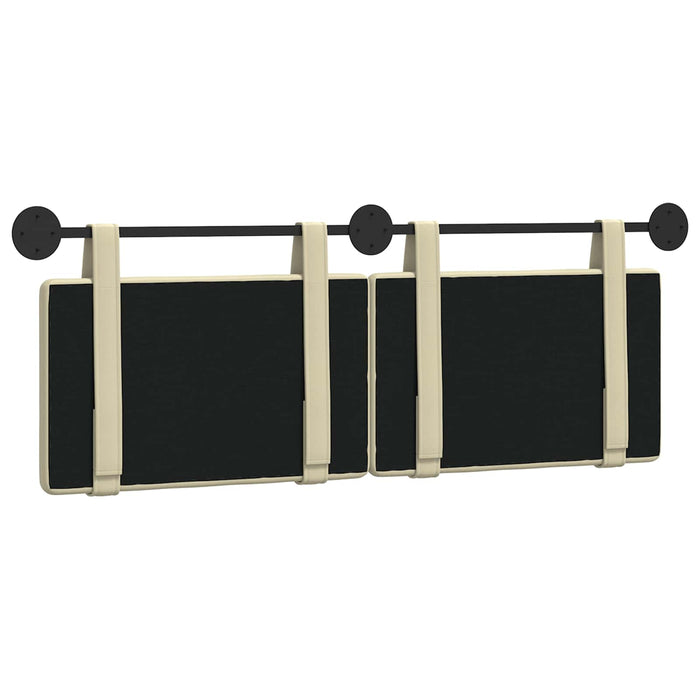 Cap de pat suspendat Crem 130 x 55 x 5 cm Piele artificială - WALTI WALTI