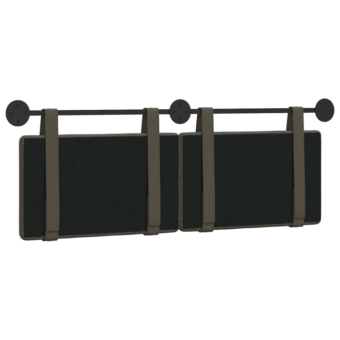 Cap de pat suspendat Gri 130 x 55 x 5 cm Piele artificială - WALTI WALTI