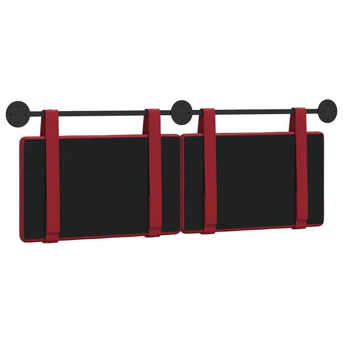 Cap de pat suspendat Roșu Vin 130 x 55 x 5 cm Piele artificială - WALTI WALTI