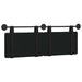 Cap de pat suspendat Negru 130 x 55 x 5 cm Piele artificială - WALTI WALTI