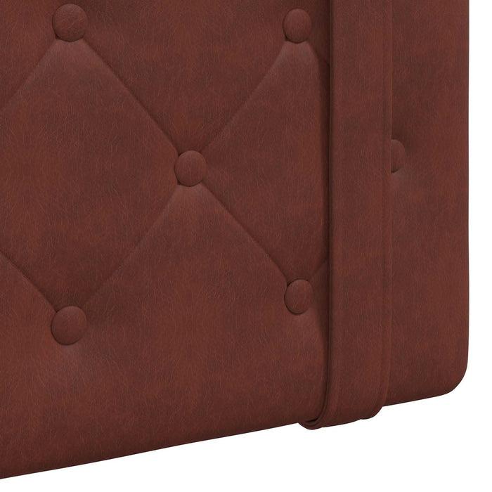 Cap de pat suspendat Maro Lucios 130 x 55 x 5 cm PU antic - WALTI WALTI