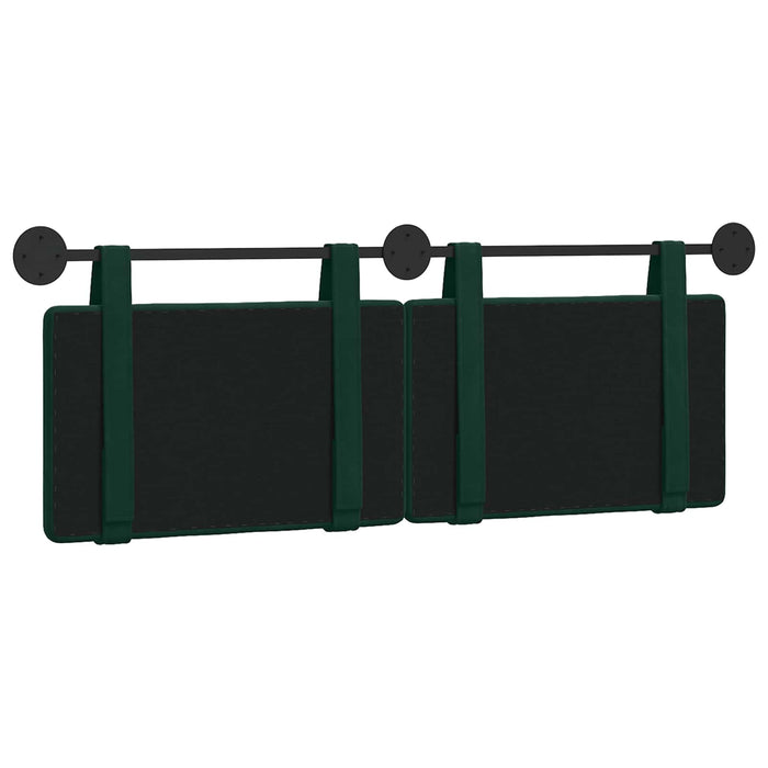 Cap de pat suspendat Verde închis 150 x 55 x 5 cm Catifea - WALTI WALTI