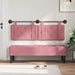 Cap de pat suspendat Pe perete Roz 150 x 55 x 5 cm Catifea - WALTI WALTI