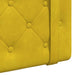 Cap de pat suspendat Pe perete Galben 150 x 55 x 5 cm Catifea - WALTI WALTI