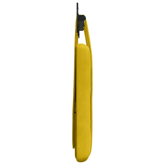 Cap de pat suspendat Pe perete Galben 150 x 55 x 5 cm Catifea - WALTI WALTI