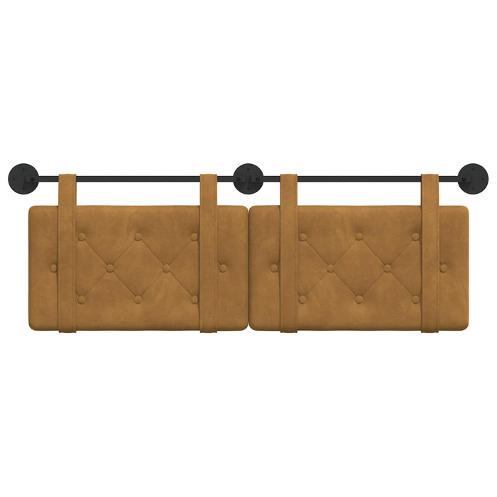 Cap de pat suspendat Pe perete Maro 150 x 55 x 5 cm Catifea - WALTI WALTI