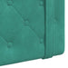 Cap de pat suspendat Pe perete Turcoaz 150 x 55 x 5 cm Catifea - WALTI WALTI