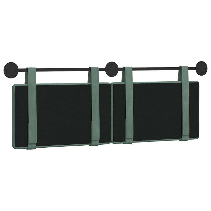 Cap de pat suspendat Verde Mării 150 x 55 x 5 cm Catifea - WALTI WALTI