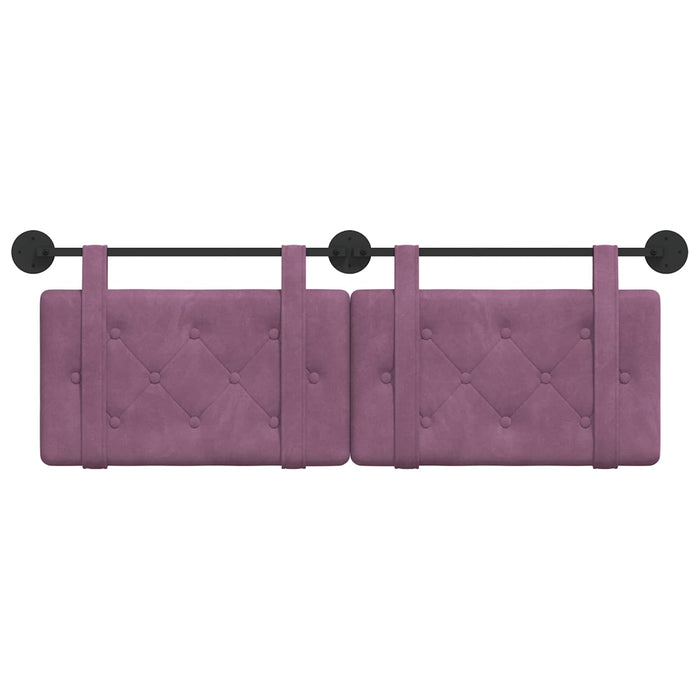 Cap de pat suspendat Pe perete Violet 150 x 55 x 5 cm Catifea - WALTI WALTI