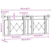 Cap de pat suspendat Pe perete Cappuccino 150 x 55 x 5 cm - WALTI WALTI
