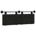 Cap de pat suspendat Negru 150 x 55 x 5 cm Piele artificială - WALTI WALTI
